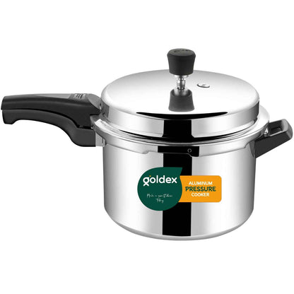 Aluminium Classic Goldex Pressure Cookers With Outer Lid (7.5 Litres / 5-Year warranty,  ISI Number :- 2347, BIS Number :- CM/L -7600164310