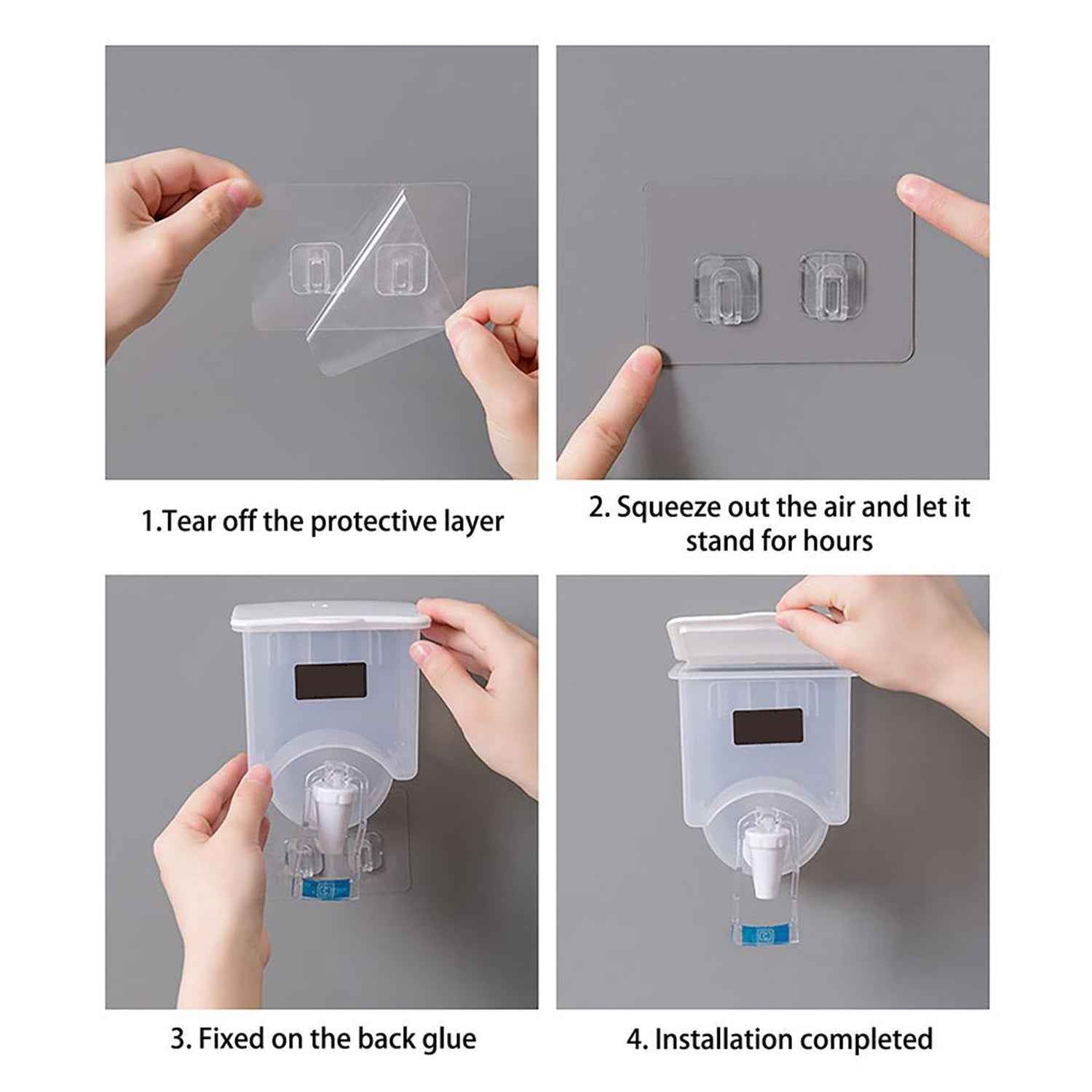 Wall Mounted Automatic Sauce Press Bottle - Container Box - Oil Vinegar Storage Dispenser Kitchen Tool