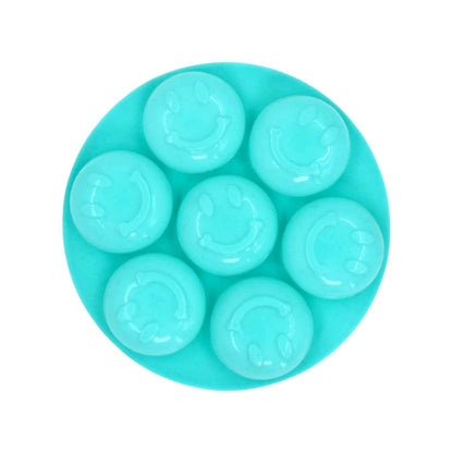7cavity smiley shape chocolate mold tray cake baking mold Flexible silicone chocolate making tool