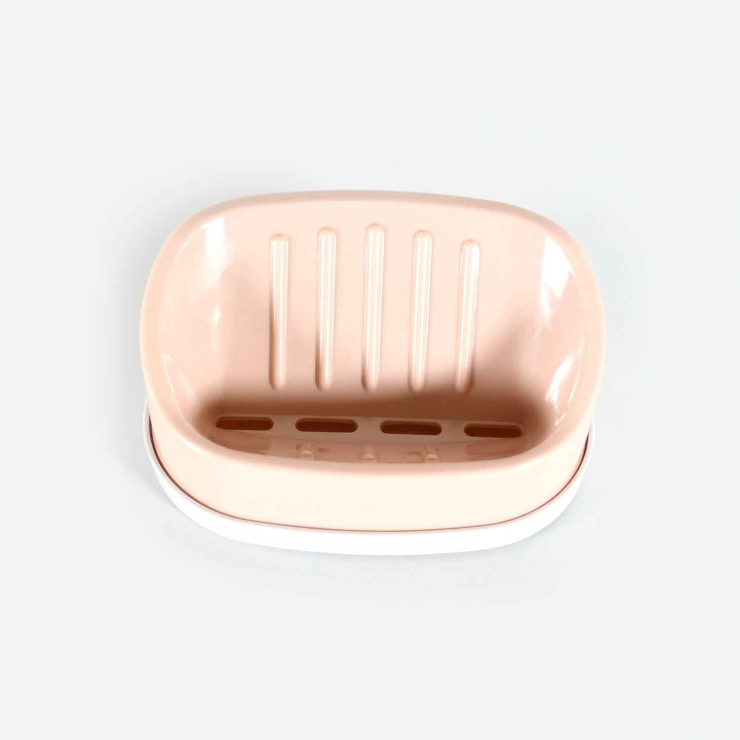 Soap Container, Soap Box Household Kitchen and Bathroom Can Use PP Material Drain Box Double Soap Dish, for Bathroom Shower Home Outdoor Camping ,Sabudani (1 Pc)