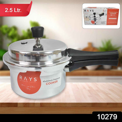 Aluminium Rays Pearl Pressure Cookers With Outer Lid (2.5 Litres / 5-Year warranty,  ISI Number :- 2347, BIS Number :- CM/L -7600164310