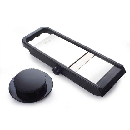 Ganesh Adjustable Plastic Slicer, 1-Piece, Black / Silver