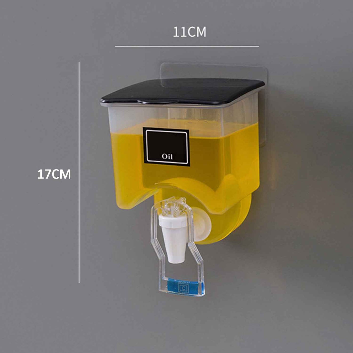 Wall Mounted Automatic Sauce Press Bottle - Container Box - Oil Vinegar Storage Dispenser Kitchen Tool