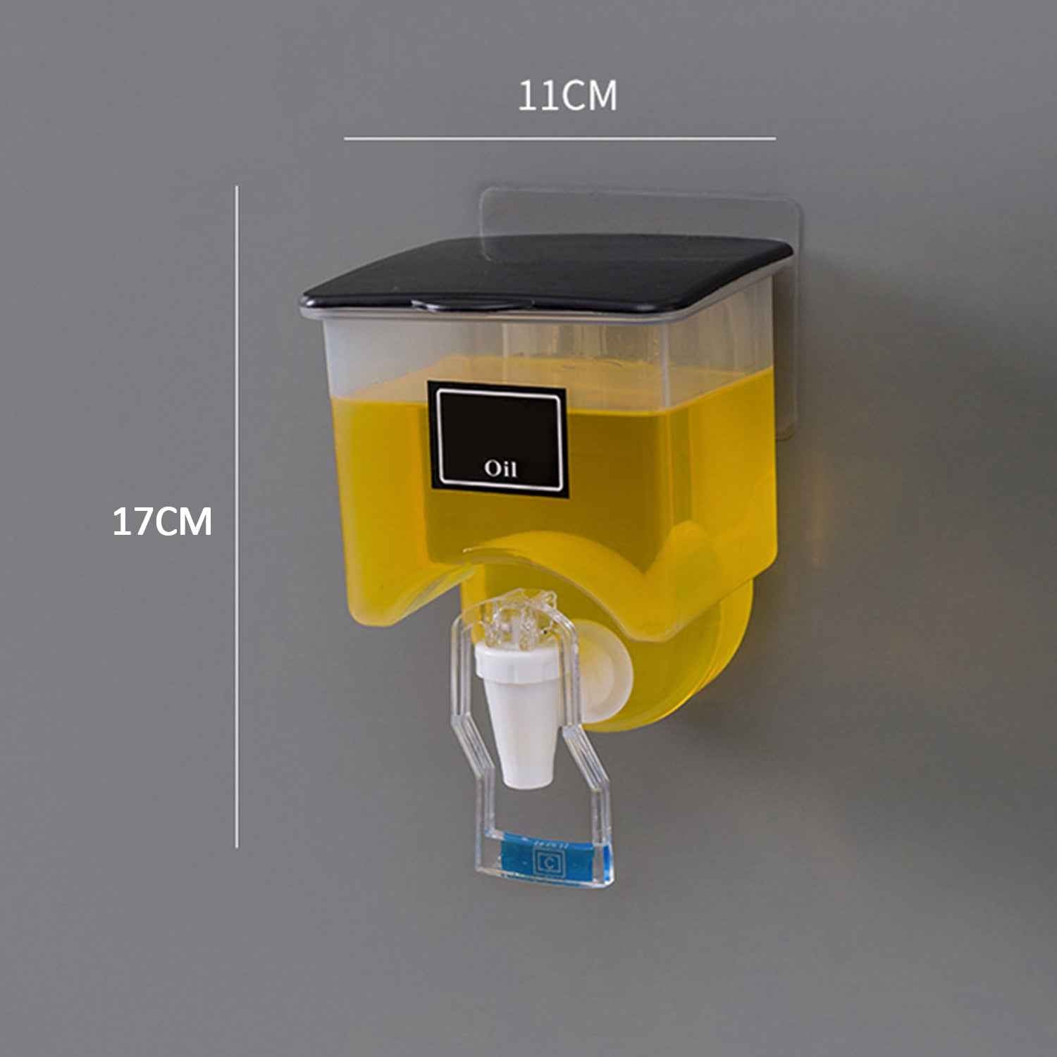 Wall Mounted Automatic Sauce Press Bottle - Container Box - Oil Vinegar Storage Dispenser Kitchen Tool