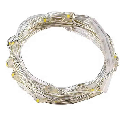 Battery Operated LED Fairy String Light – Copper Wire LEDs (1 Pc)
