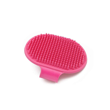 Puppies Pet Massage Rubber Bath Glove for Dogs, Cats, Rabbit, & Hamster | Grooming Shampoo Washing Hand Brush - 1 Piece