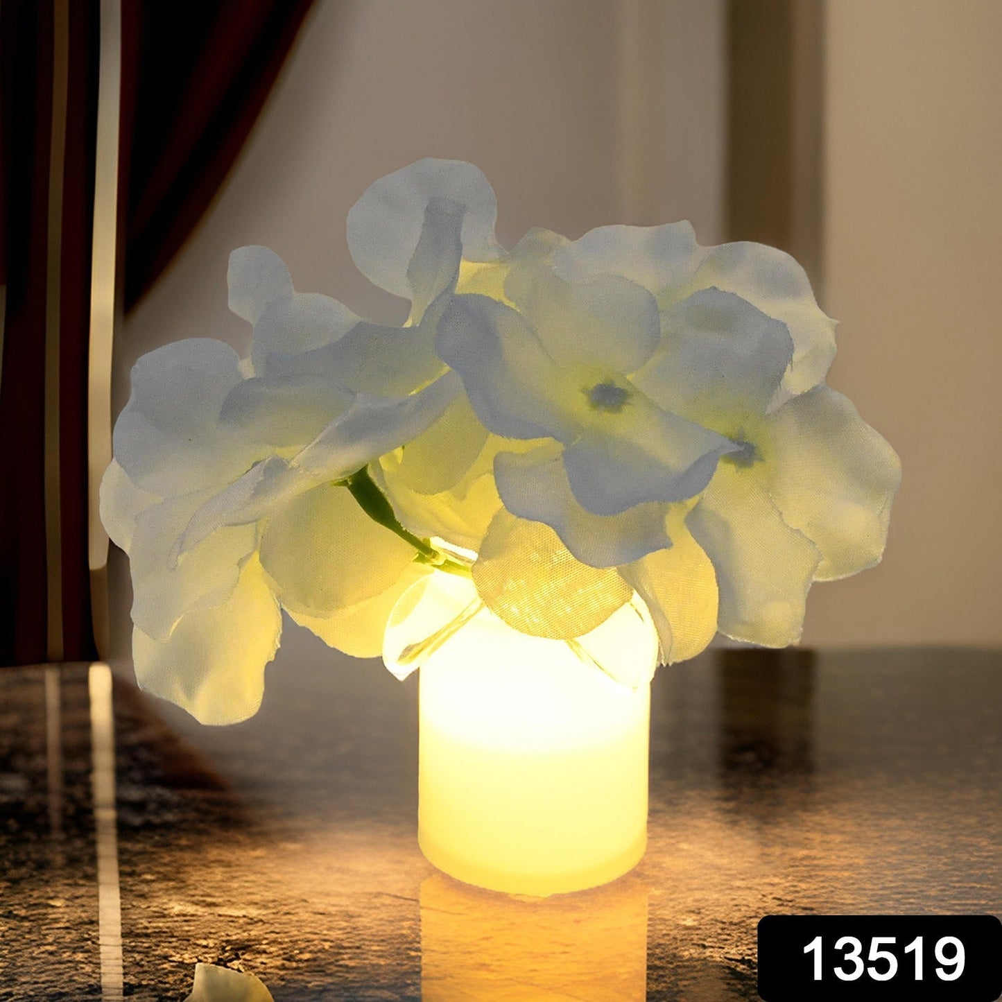 Premium LED light candle with flowers
