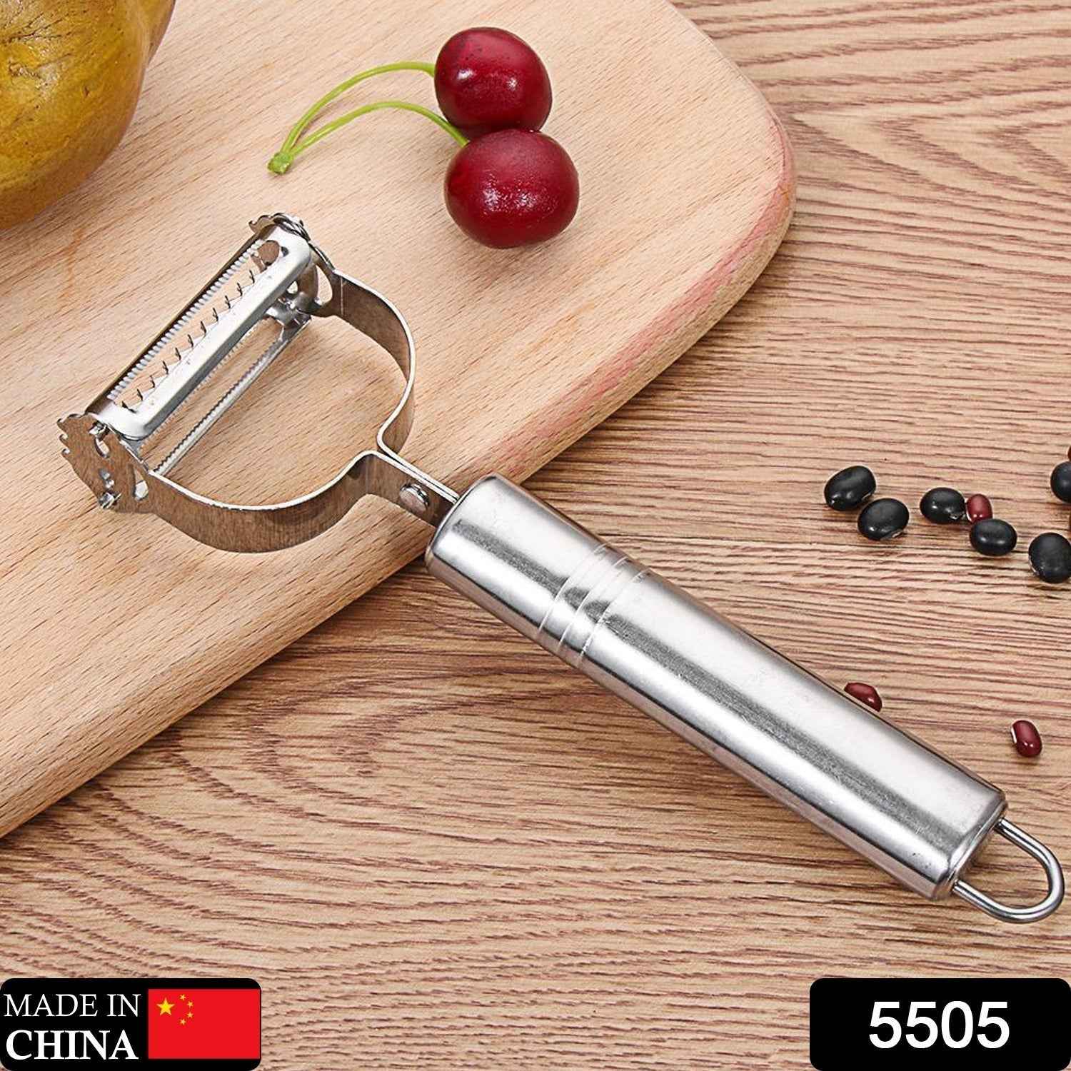 Stainless Steel 2-in-1 Potato Peeler - Multifunctional Julienne Cutter for Vegetables & Fruits