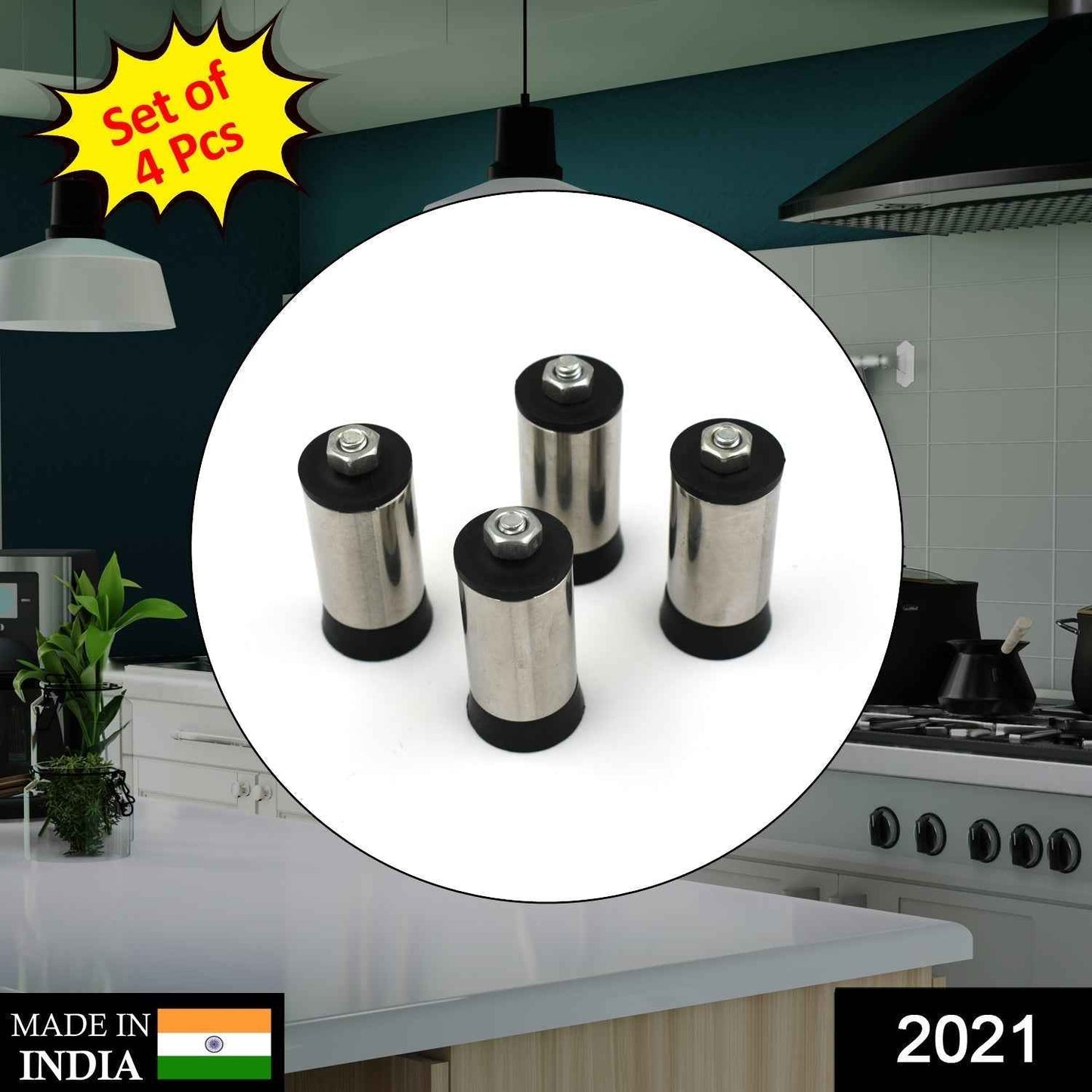 Set of 4 Stainless Steel LPG Stove Legs for Durability and Stability