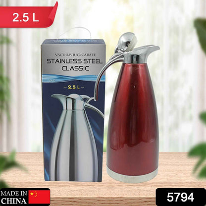 Vacuum Insulated Kettle Jug (Stainless Steel): 2.5L Sizes