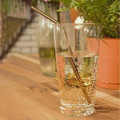 Reusable Stainless Steel Straw with cleaning Brush (5 Pcs Set)