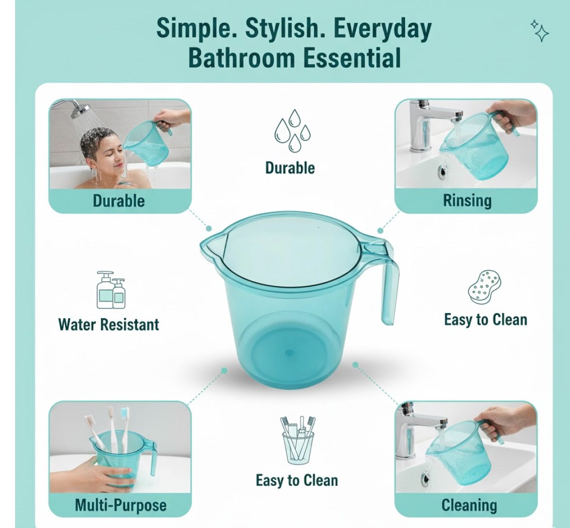 Bathroom Essentials: Stylish Mug for Organization (Muga, Mix Color)