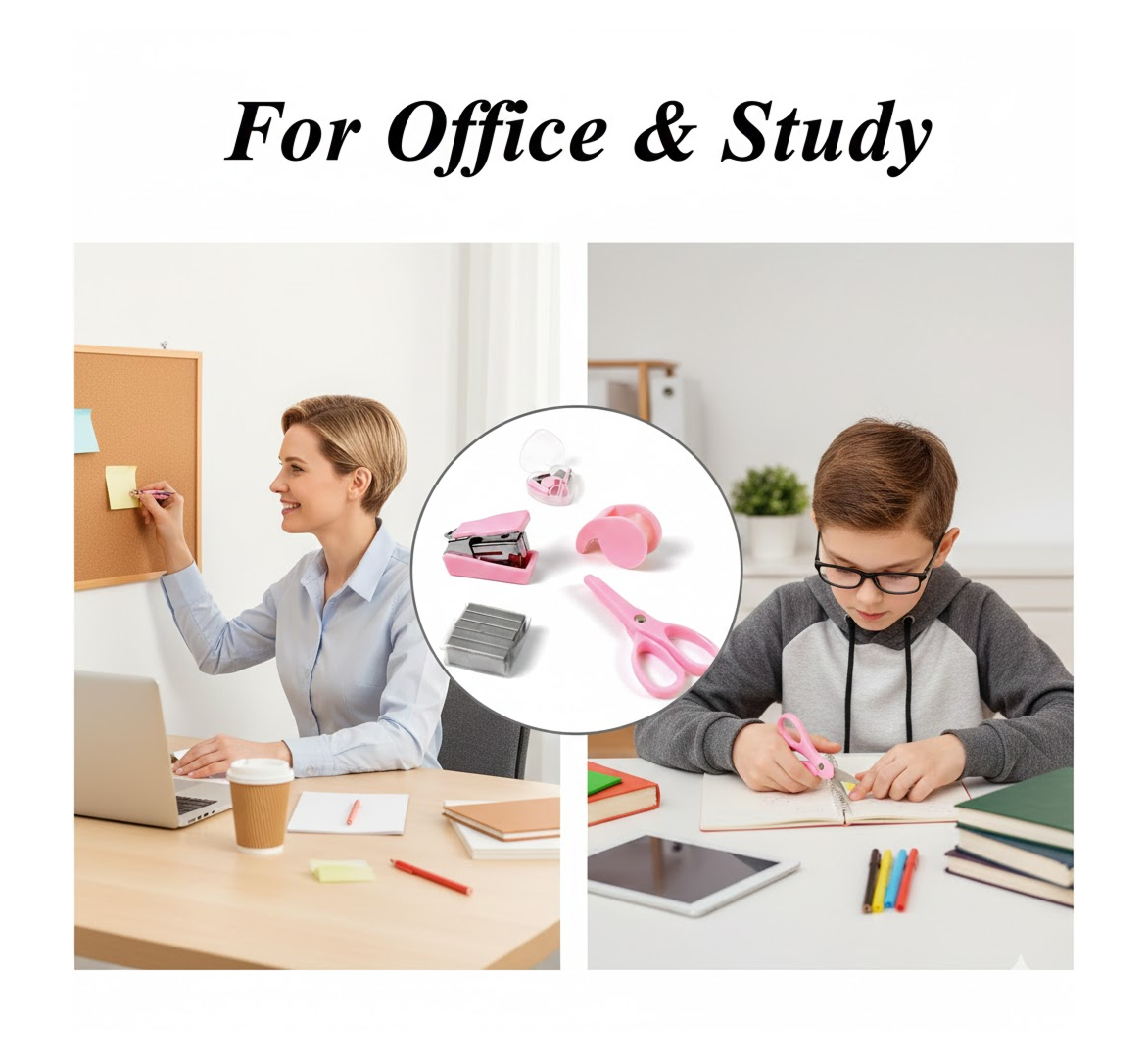 Mini Office Stationery Set (4 Pcs Set)
