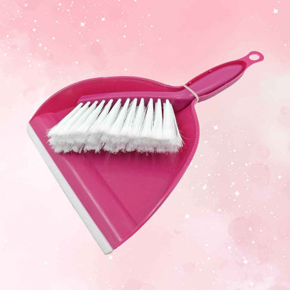 Mini Dustpan Supdi with Brush Broom Set for Multipurpose Cleaning, Cleaning Broom Brush and Dustpan | Sweep Set for All Surfaces, for Cleaning Tool for Desk, Car & Animal Waste etc, Supdi (2 Pc Set)