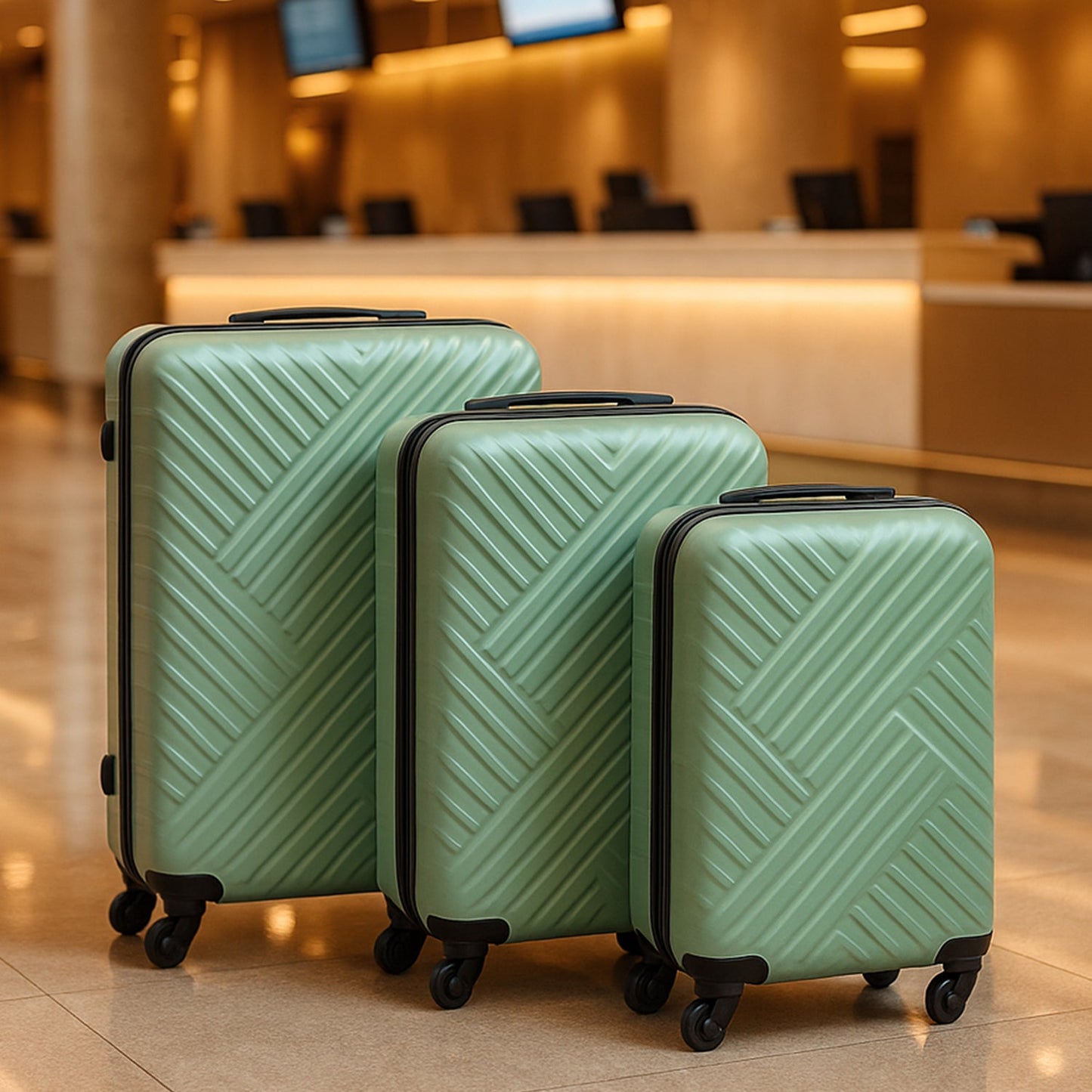 Big 3 in 1 Luggage with Wheels Travel suitcases Set (3 Pcs Set / Different Size)
