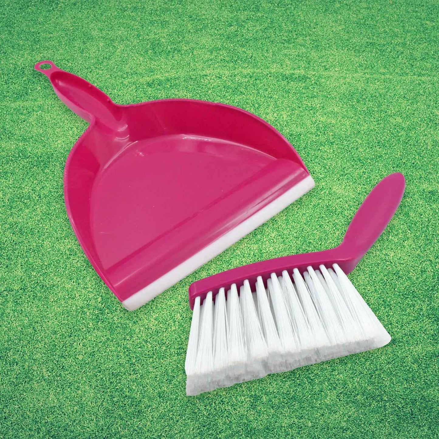 Mini Dustpan Supdi with Brush Broom Set for Multipurpose Cleaning, Cleaning Broom Brush and Dustpan | Sweep Set for All Surfaces, for Cleaning Tool for Desk, Car & Animal Waste etc, Supdi (2 Pc Set)