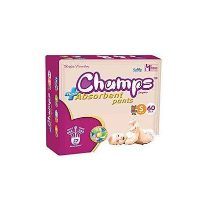 Premium Champs High Absorbent Pant Style Diaper Small, Medium and Large Size Diaper