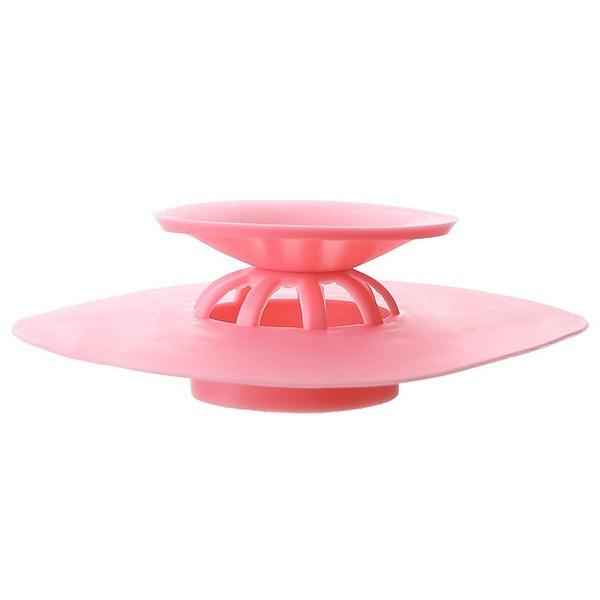 Creative 2-in-1 Silicone Sewer Sink Sealer Cover Drainer (multicolour)