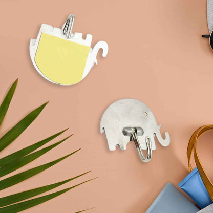 Strong Self-Adhesive Hooks (2 Pc): Heavy Duty, Waterproof, All-Purpose