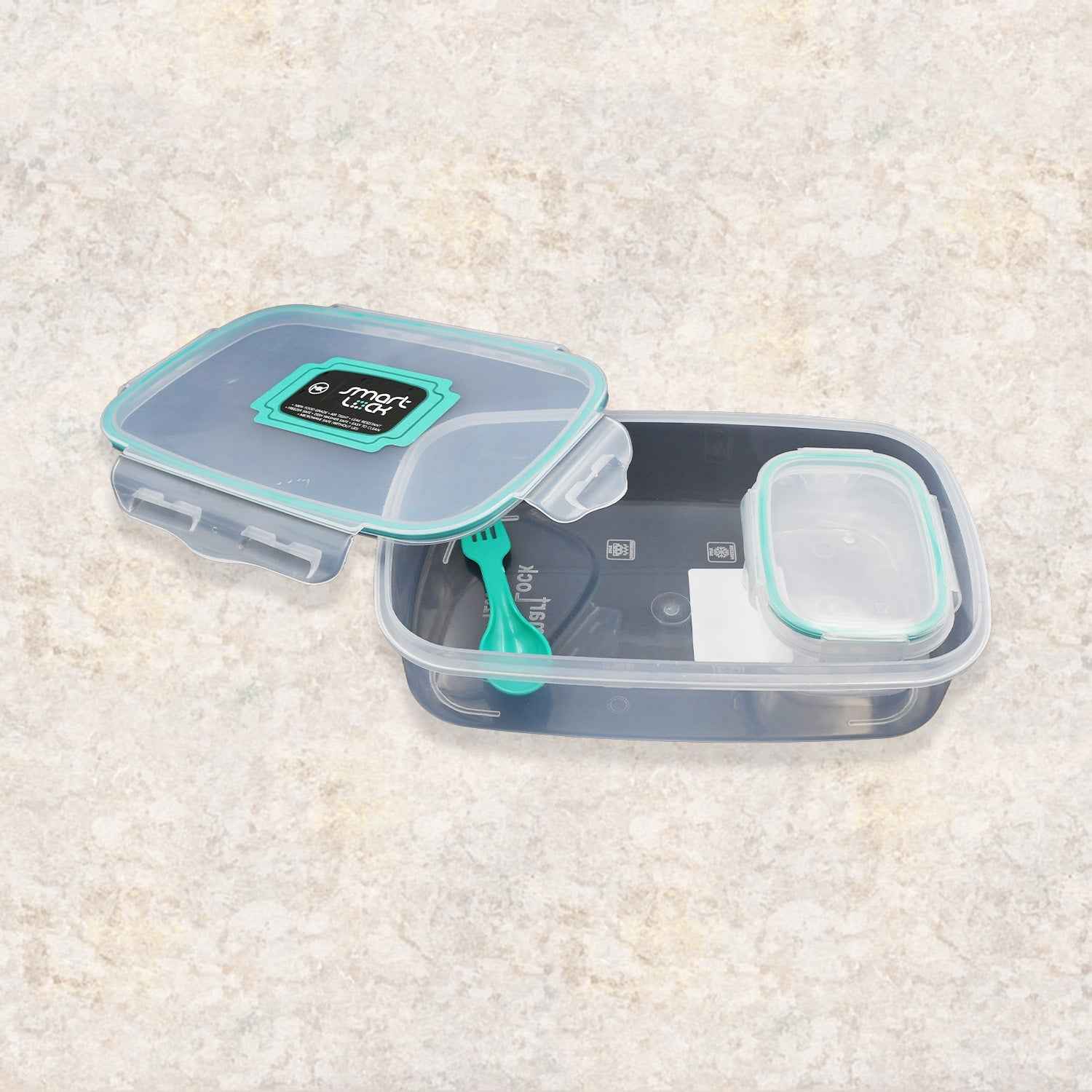 Cartoon Kids Lunch Box - Airtight Food Container with Spoon & Inner Compartment for School