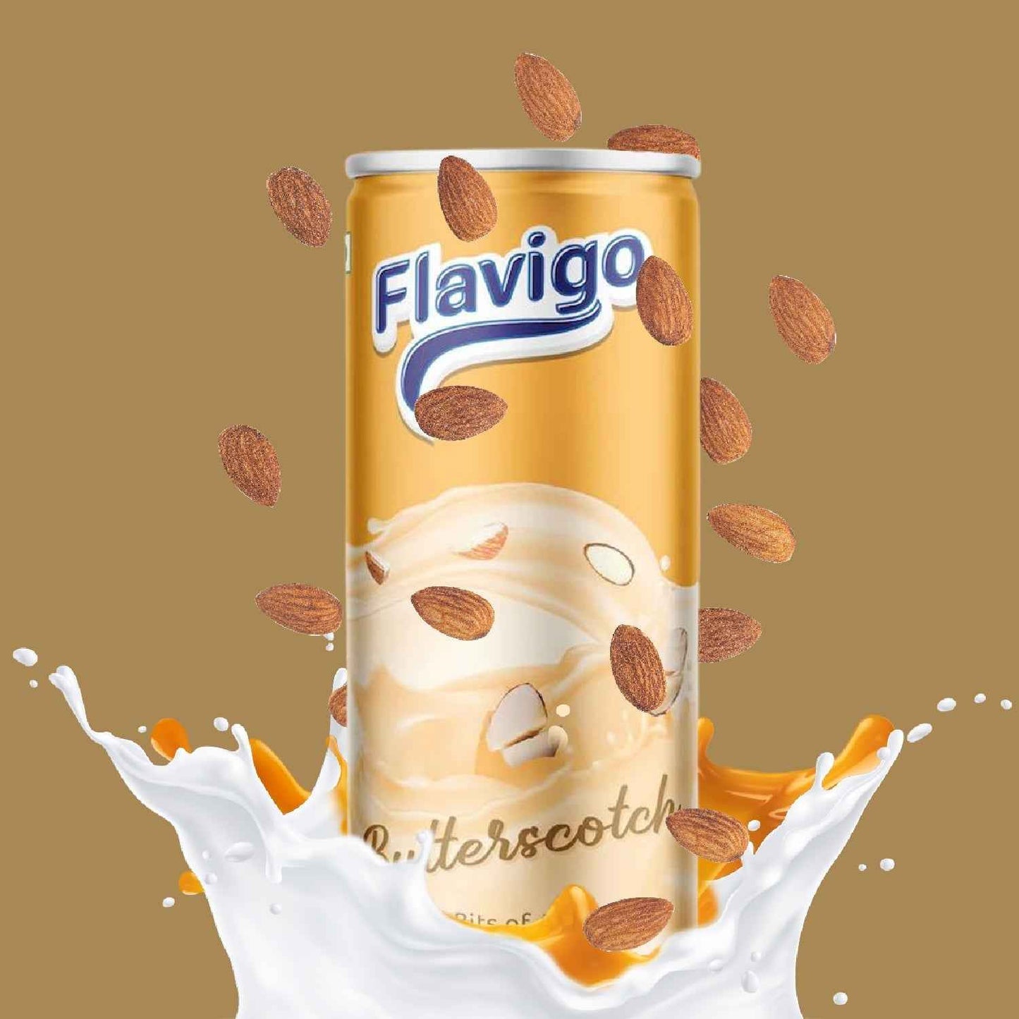 Flavigo Butter Scotch Ice Cream Milkshake (200Ml) | Ice cream shakes