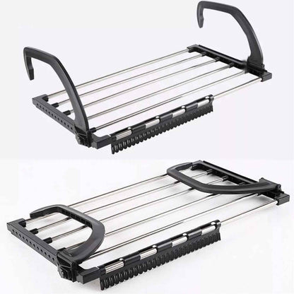Steel Small Hanging Rack Cloth Drying Rack for Home, Balcony, and Window