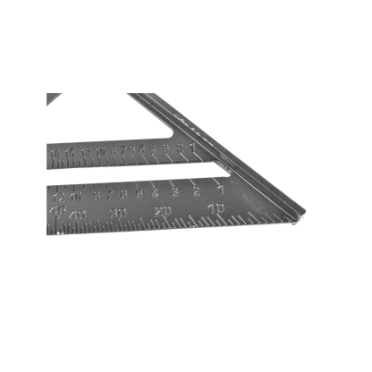 Double Side Scale Triangle / Ruler Measurement Hand Tool (1 Pc / Black)