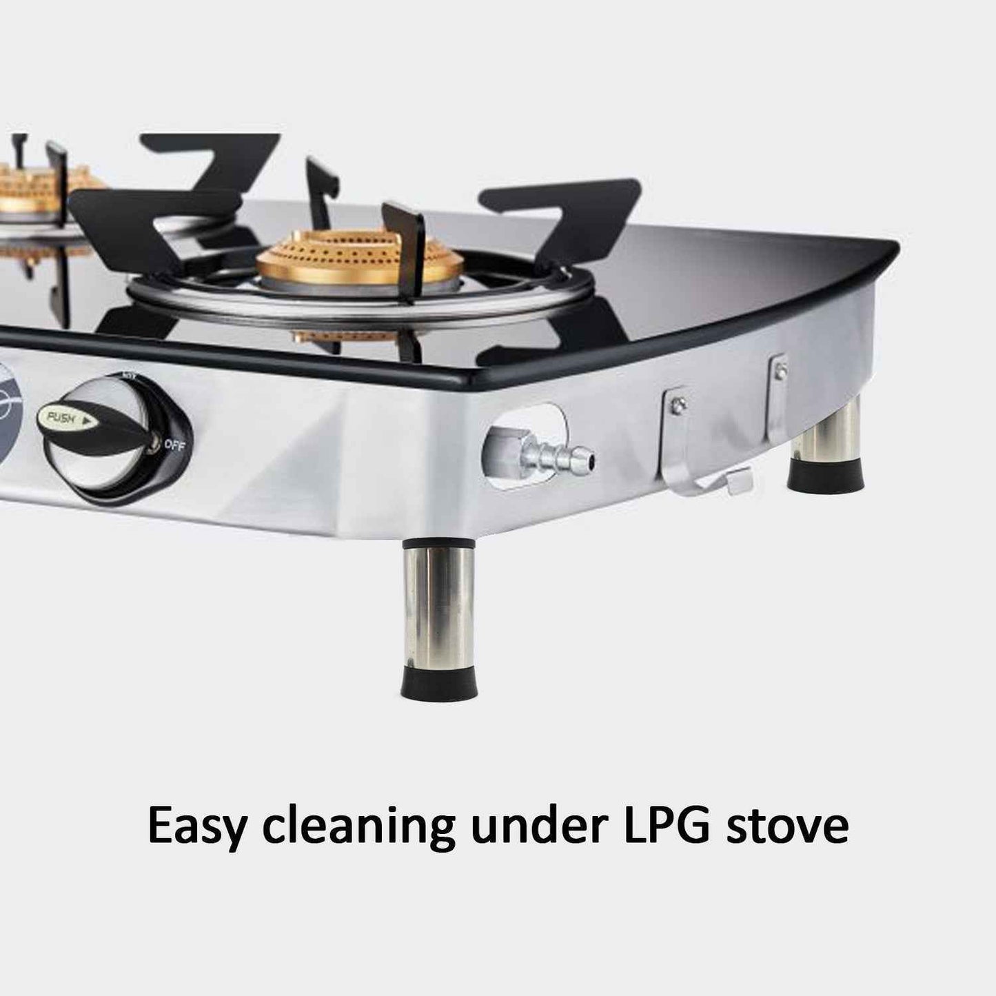 Set of 4 Stainless Steel LPG Stove Legs for Durability and Stability