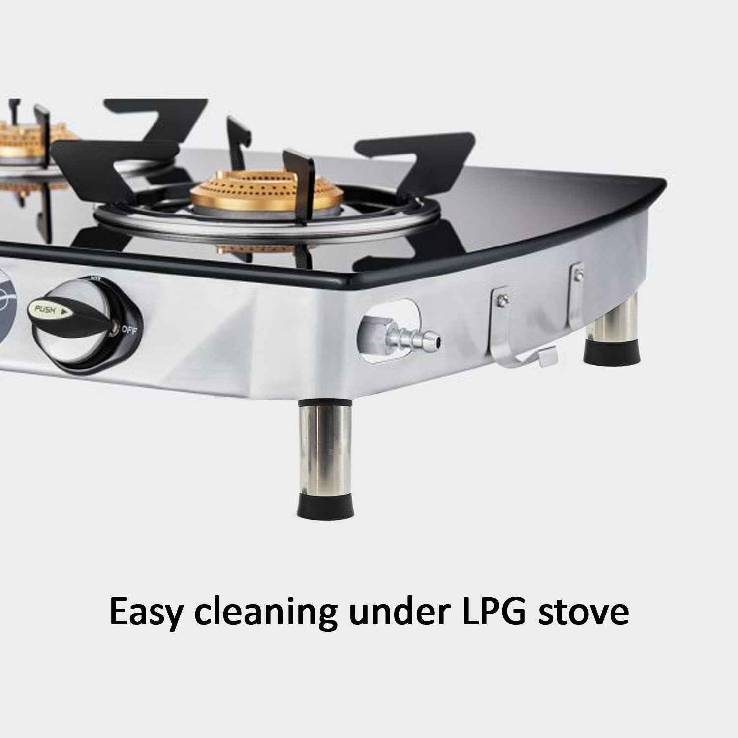 Set of 4 Stainless Steel LPG Stove Legs for Durability and Stability