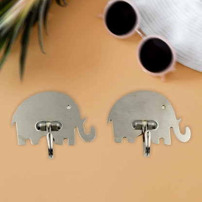 Strong Self-Adhesive Hooks (2 Pc): Heavy Duty, Waterproof, All-Purpose