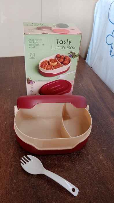 Customize Pink Lunch Box for Kids and adults, Stainless Steel Lunch Box with 3 Compartments With spoon slot.