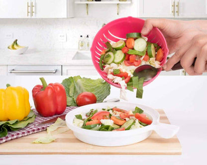 Multipurpose Salad Cutter Bowl Easy to 60 Seconds Salad Maker Kitchen Tools