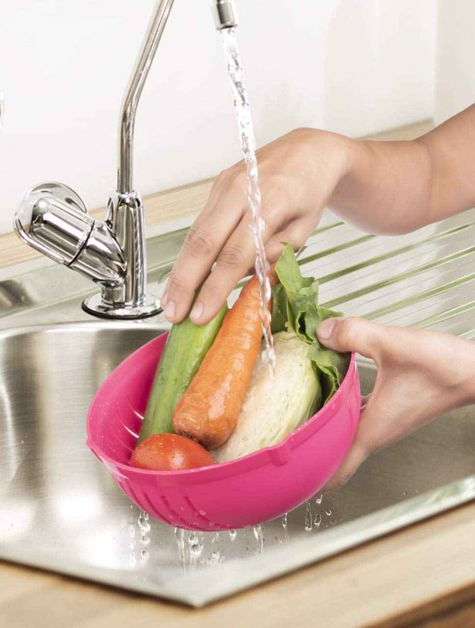 Multipurpose Salad Cutter Bowl Easy to 60 Seconds Salad Maker Kitchen Tools