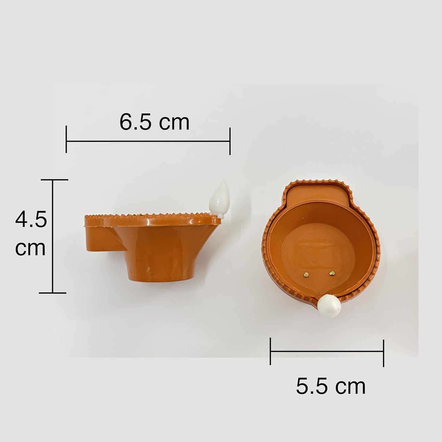 Water Sensor Diya Set | Electric Flameless & Smokeless Diya (Pack Of 12)