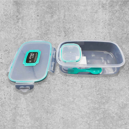 Cartoon Kids Lunch Box - Airtight Food Container with Spoon & Inner Compartment for School