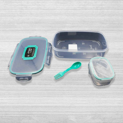 Cartoon Kids Lunch Box - Airtight Food Container with Spoon & Inner Compartment for School