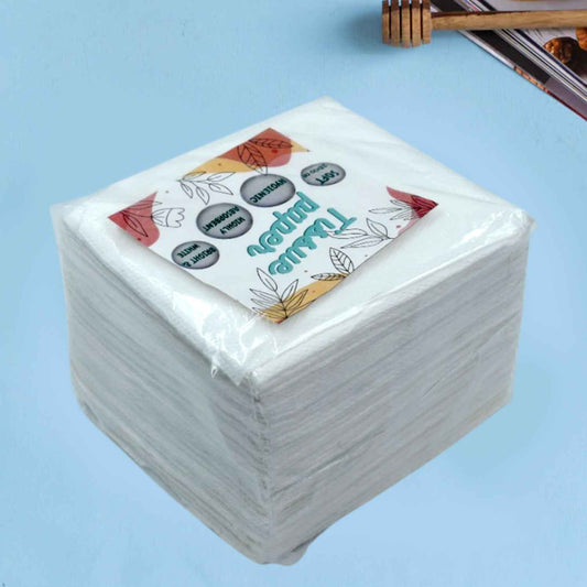 Tissue Paper For Wiping And Cleaning Purposes Of Types Of Things (100 Pcs Set Approx)