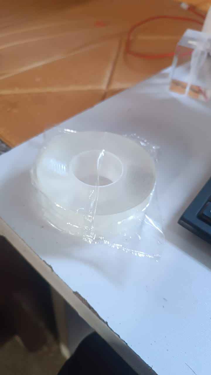Sticky Double Sided Tape Washable Adhesive Tape Reusable (9×3 Cm / 1 Pc)