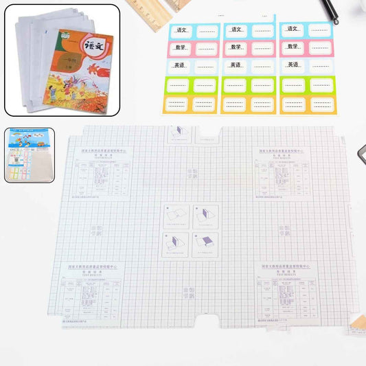 Mix Size Transparent Book Cover (30 Pcs Set)