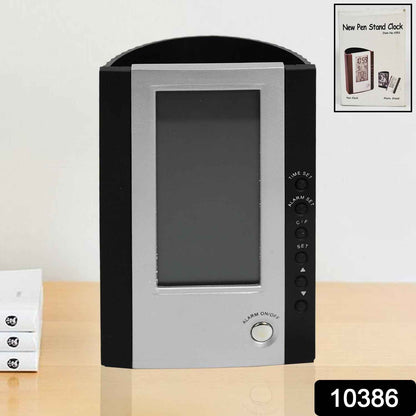 Multifunctional Pen Holder LED Pen Holder with LCD Digital Clock Pen Holder