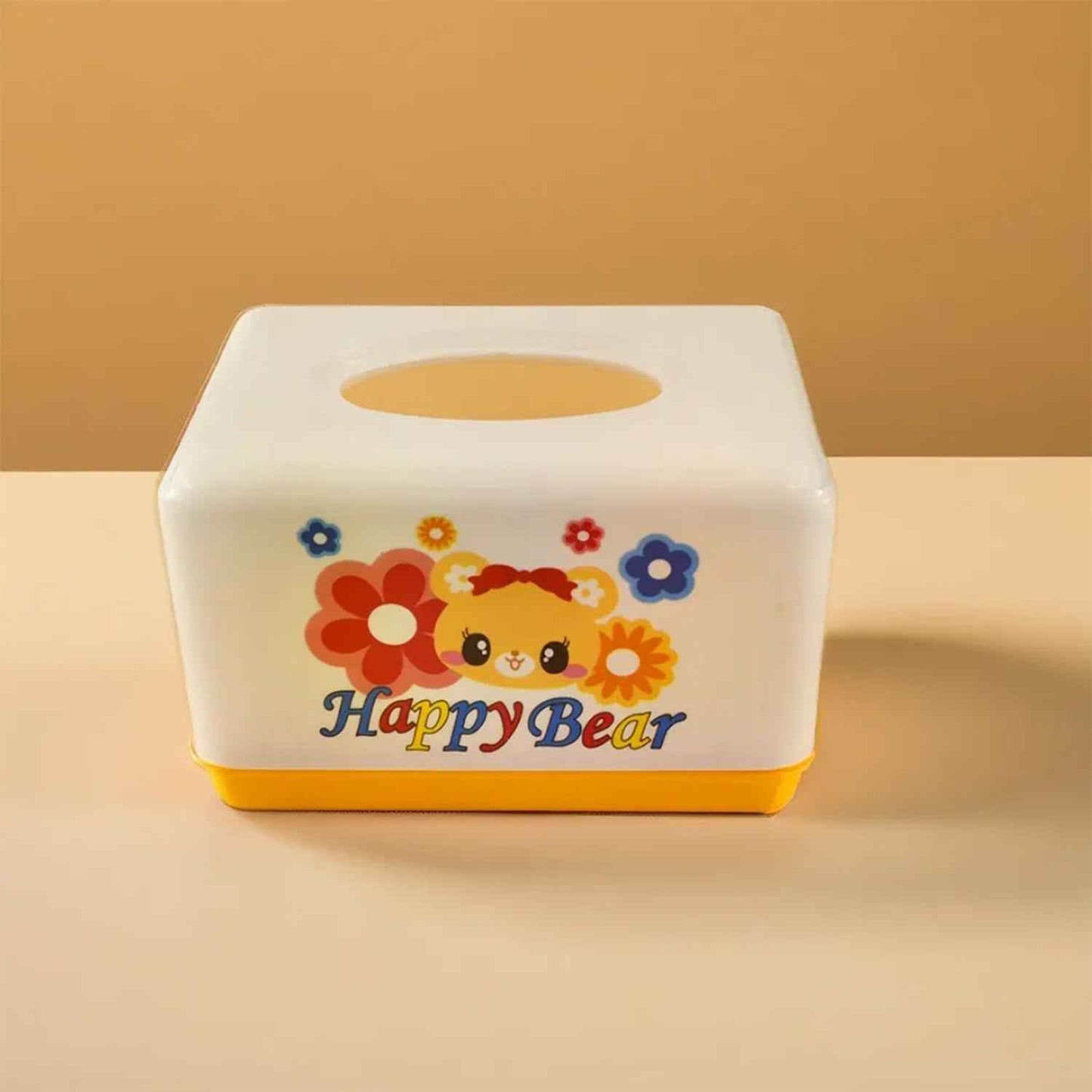 Modern Plastic Tissue Paper Holder & Napkin Dispenser For Office, Living Room, Bedroom, Night Stand & Desk