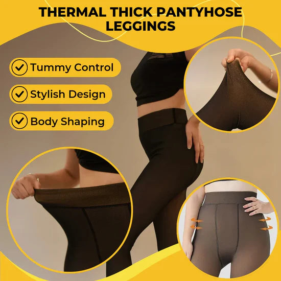 Girls Warm Translucent Winter Thermal Legging