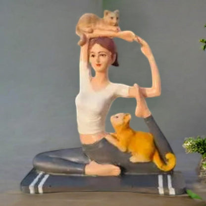 Kraphy Asana Cute Figurine Made of polystone Healthy Lifestyle 