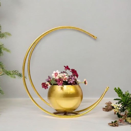 Kraphy CREATIVE METAL GEOMETRIC HOME DECOR DESIGNER VASE 