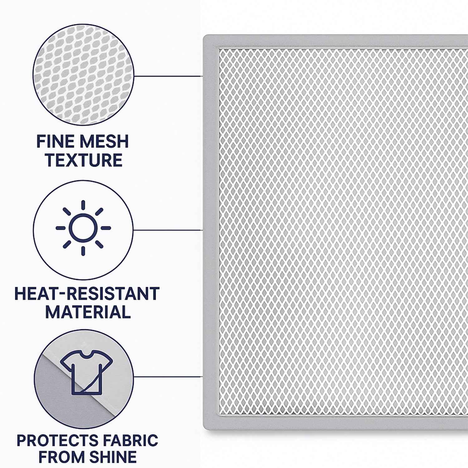 Large Ironing Press Net / Mesh Ironing Protector Cloth (67 x 50 Cm / 1 Pc)