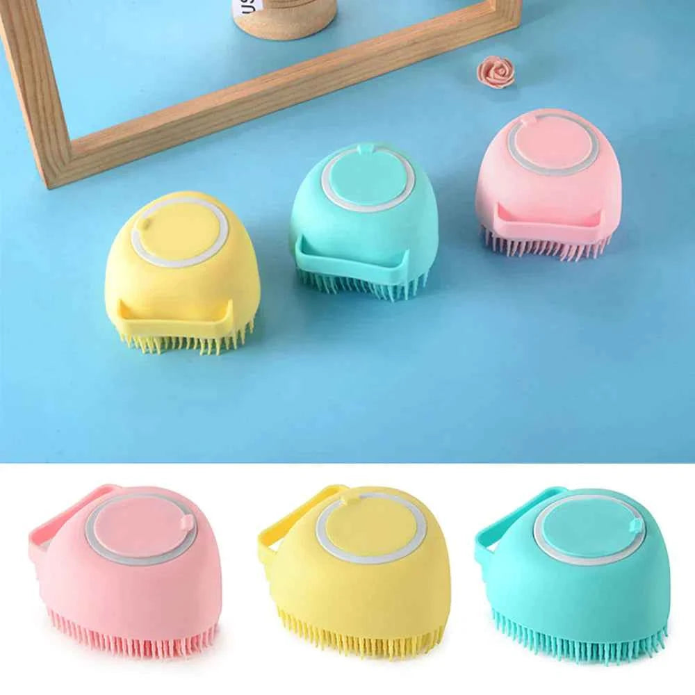 Silicon Massage Bath Brush Hair, Scalp & Bathing Brush For Cleaning Body, Hair accessories