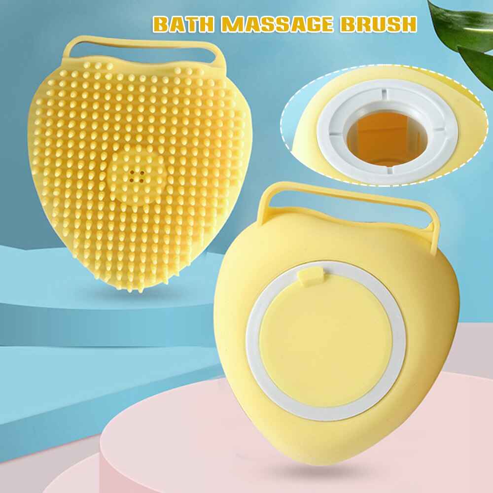 Silicon Massage Bath Brush Hair, Scalp & Bathing Brush For Cleaning Body, Hair accessories