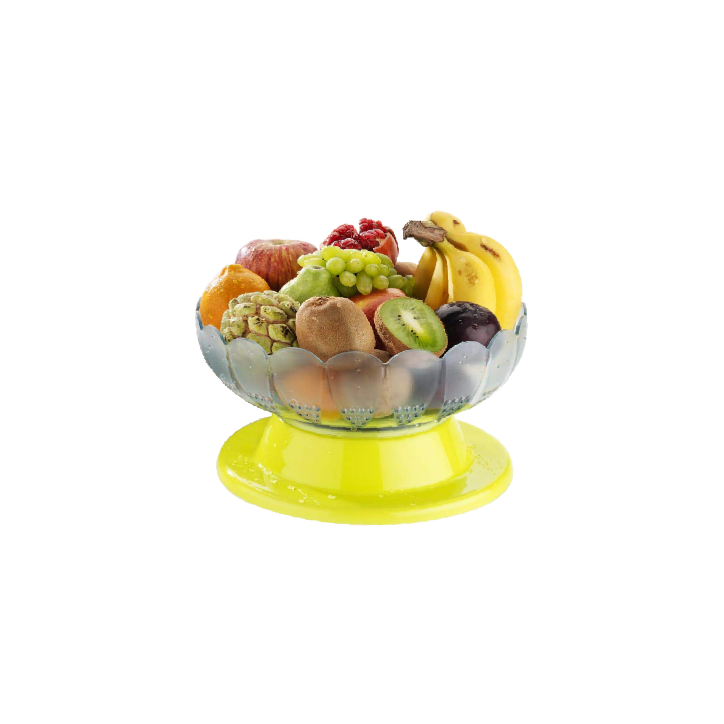 Absolute Plastic Round Revolving Fruit and Vegetable Bowl