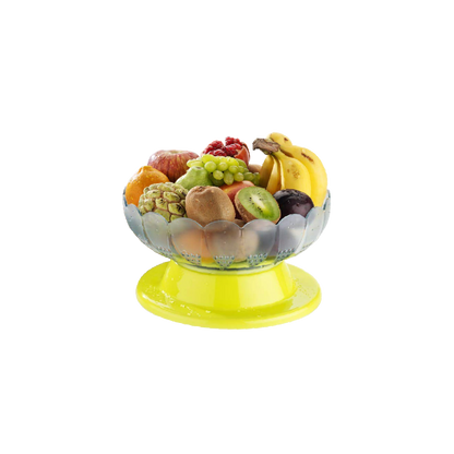Absolute Plastic Round Revolving Fruit and Vegetable Bowl