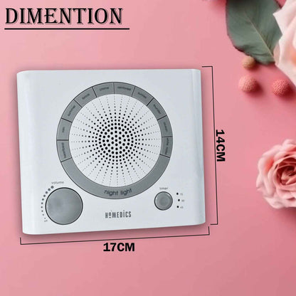 Sleep Therapy Sound Machine with 8 Soothing Sounds (Battery, Timer Option)